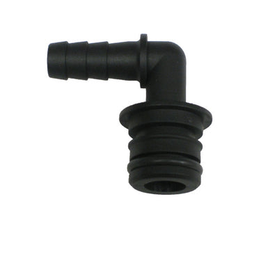 QC x 3/8" Elbow Hose Barb Fitting image 0