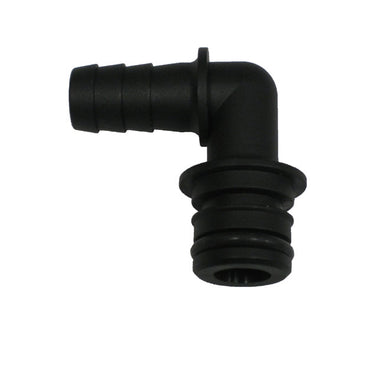 QC x 1/2" Elbow Hose Barb Fitting image 0