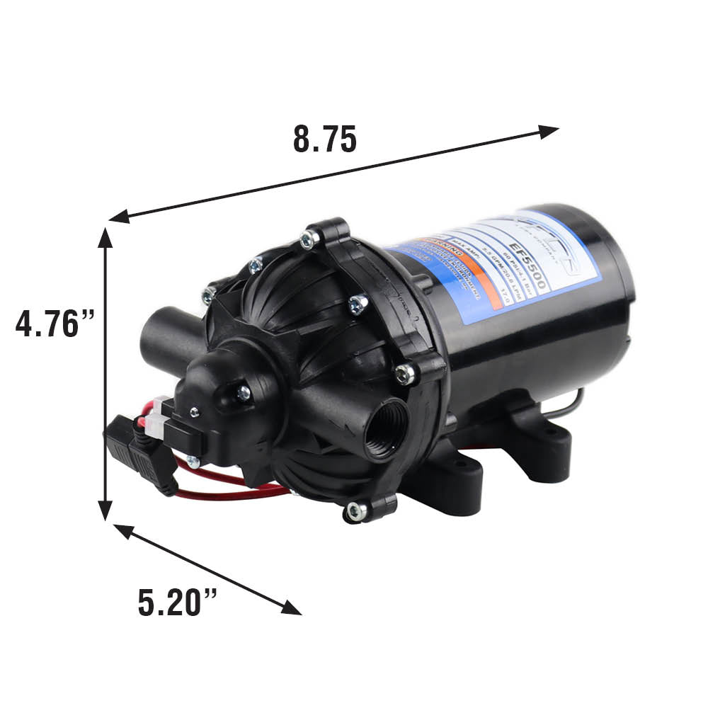 12v herbicide pump EF5500 5.5 GPM Diaphragm Pump – Everflo