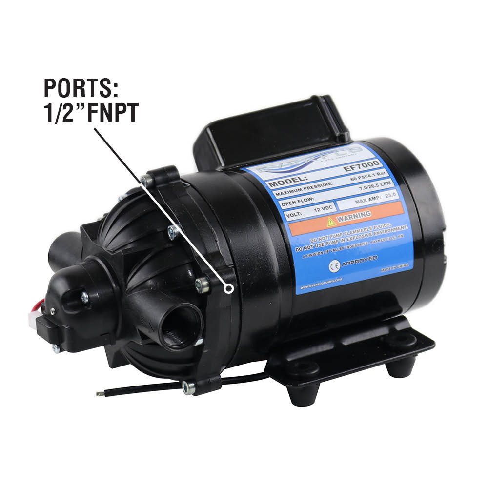 evenflo diaphragm EF7000 7.0 GPM Diaphragm Pump – Everflo